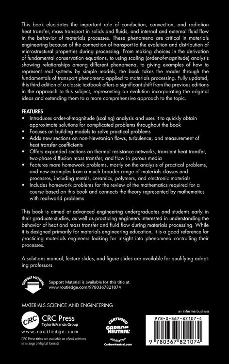 Produktbild: An Introduction to Transport Phenomena in Materials Engineering