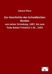 Produktbild: Zur Geschichte des Schw&auml;bischen Bundes