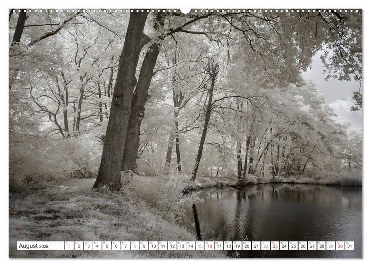 Produktbild: Zauberhafte Infrarot-Fotografie (hochwertiger Premium Wandkalender 2026 DIN A2 quer), Kunstdruck in Hochglanz