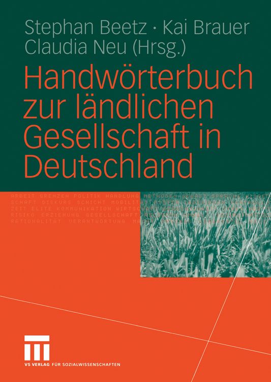 Produktbild: Handw&ouml;rterbuch zur l&auml;ndlichen Gesellschaft in Deutschland