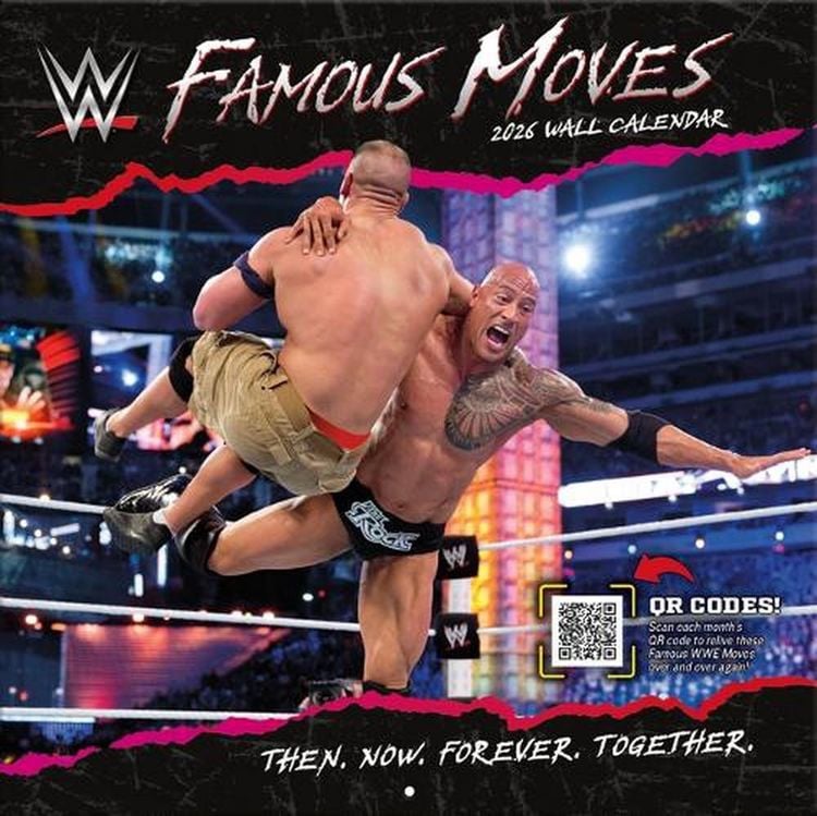 Produktbild: Wwe Famous Moves 2026 12x12 Wall Calendar