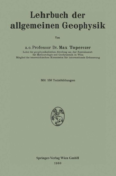 Produktbild: Lehrbuch der allgemeinen Geophysik