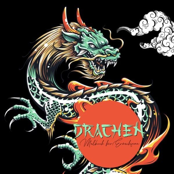 Produktbild: Drachen Malbuch f&uuml;r Erwachsene