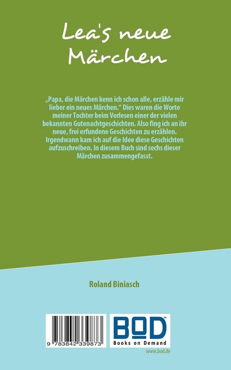Produktbild: Lea's neue M&auml;rchen