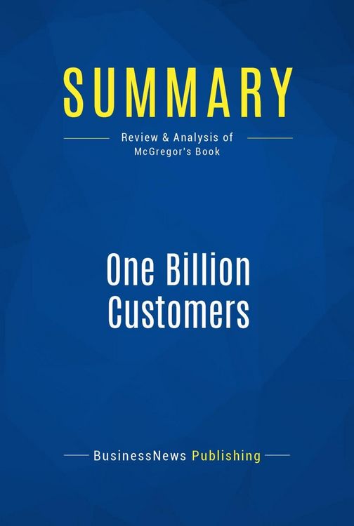 Produktbild: Summary: One Billion Customers
