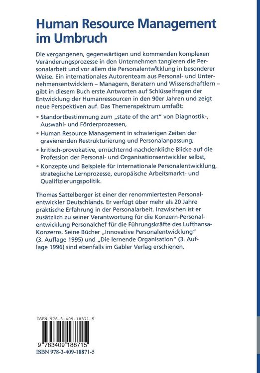 Produktbild: Human Resource Management im Umbruch