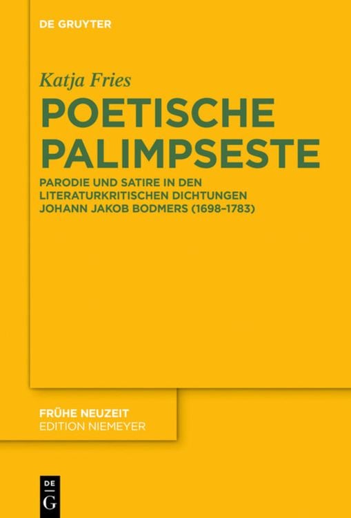Produktbild: Poetische Palimpseste