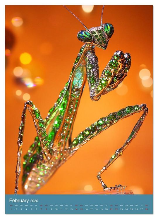 Produktbild: Sparkeling Creepy Crawlies (Wall Calendar 2026 DIN A4 portrait), CALVENDO 12 Month Wall Calendar