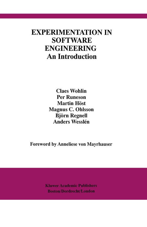 Produktbild: Experimentation in Software Engineering