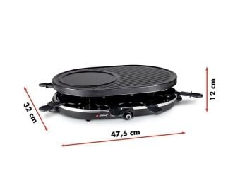 Produktbild: ALPINA Raclettegrill, 1200 Watt, Schwarz