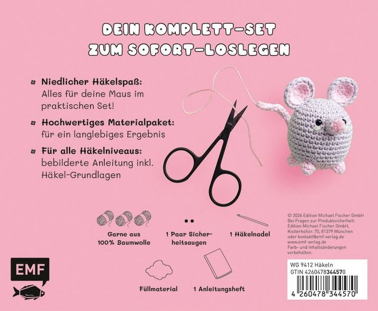 Produktbild: Cozy Crochet &ndash; Deine Amigurumi-H&auml;kelbox: Maus