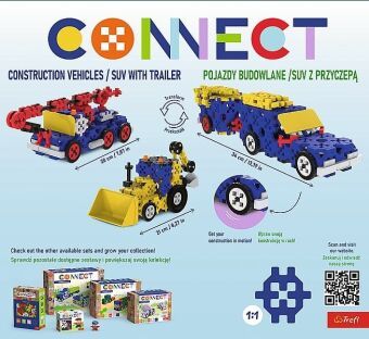 Connect Bausteine Set Pocket Girl, Zoe - 35 Elemente: 30 Bausteine Figur, Kreatives Spielzeug für Kinder ab 4 Jahren, Mehrfabrig