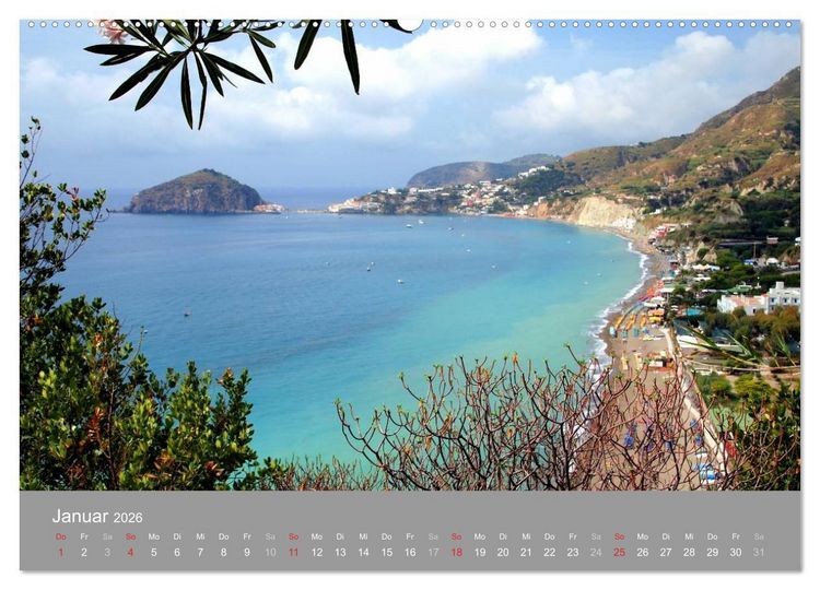 Produktbild: Ischia, die gr&uuml;ne Insel (Wandkalender 2026 DIN A2 quer), CALVENDO Monatskalender