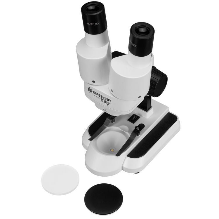 Produktbild: Bresser Junior 10312 - Kinder-Mikroskop Biolux ICD Pro 20x/50x, Auflicht- und Durchlichtmikroskop mit 20- und 50-facher Vergr&ouml;&szlig;erung
