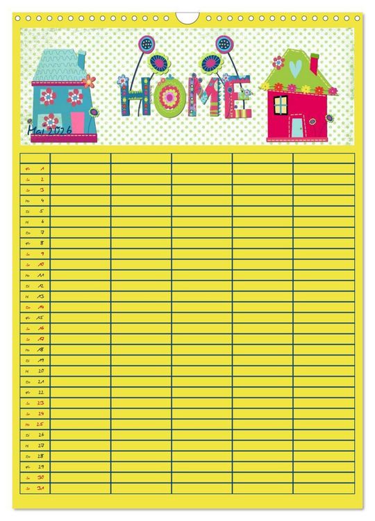 Produktbild: Unser buntes Familienleben (Wandkalender 2026 DIN A3 hoch), CALVENDO Monatskalender