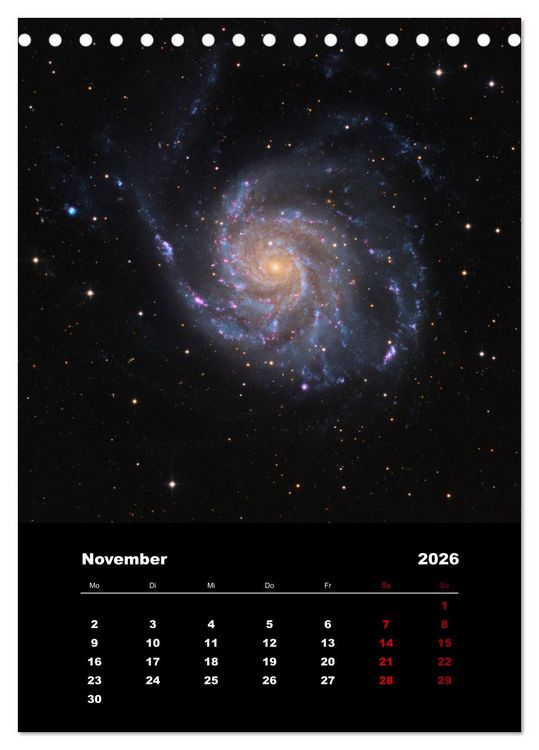 Produktbild: Das Universum (Tischkalender 2026 DIN A5 hoch), CALVENDO Monatskalender