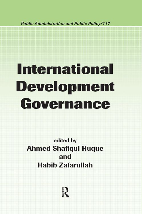 Produktbild: International Development Governance