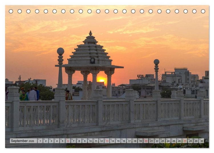 Produktbild: Indien - Imposant und Eindrucksvoll (Tischkalender 2026 DIN A5 quer), CALVENDO Monatskalender