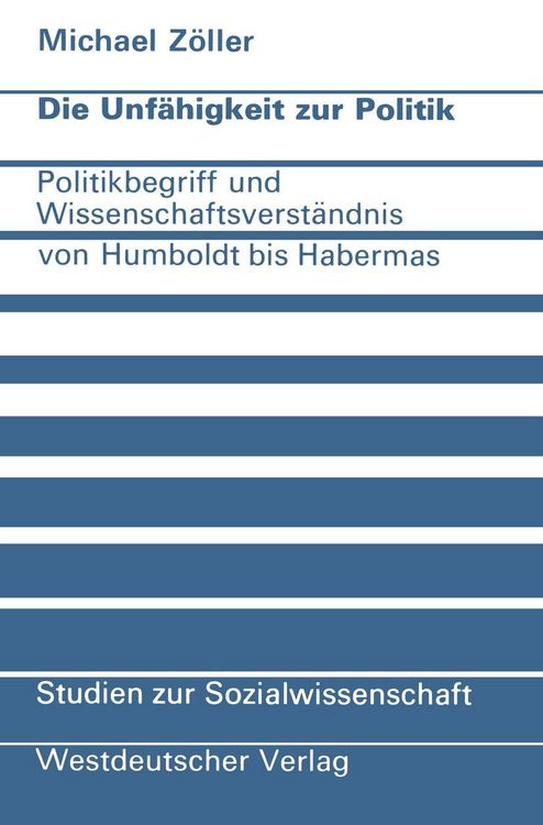 Produktbild: Die Unf&auml;higkeit zur Politik