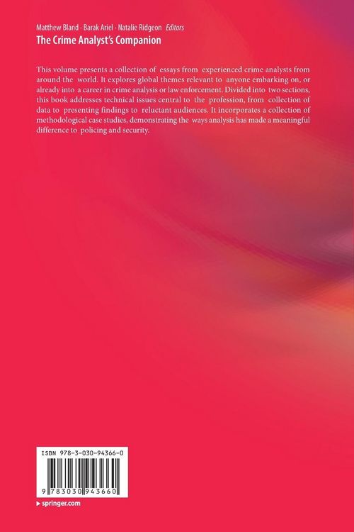 Produktbild: The Crime Analyst's Companion