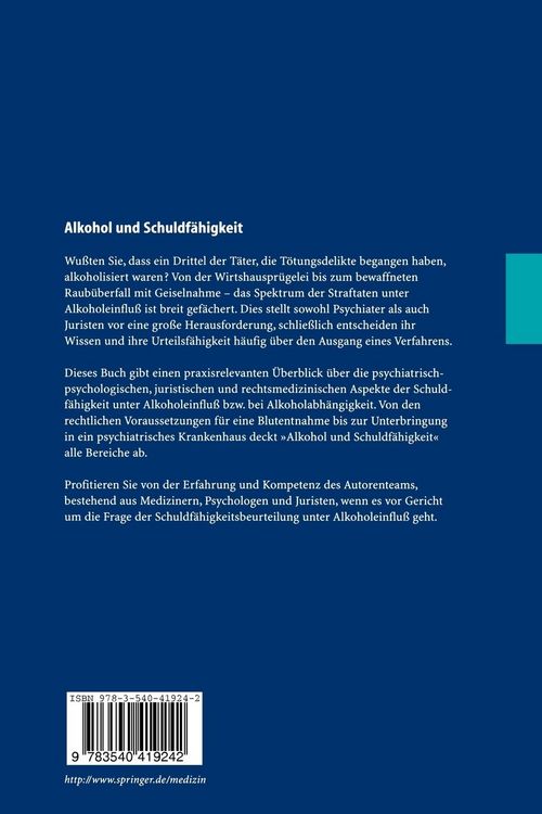Produktbild: Alkohol und Schuldf&auml;higkeit