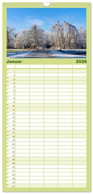 Produktbild: Familienplaner 2026 - Kassel - Natur pur mit 5 Spalten (Wandkalender, 21 x 45 cm) CALVENDO