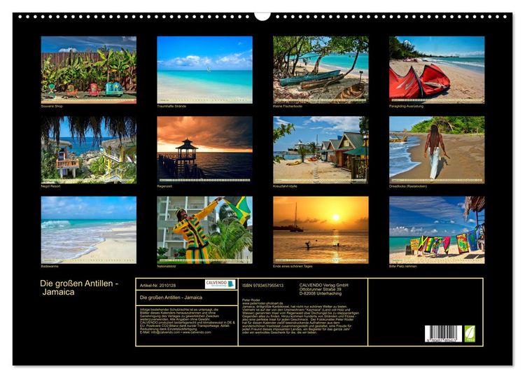 Produktbild: Die gro&szlig;en Antillen - Jamaica (Wandkalender 2026 DIN A2 quer), CALVENDO Monatskalender