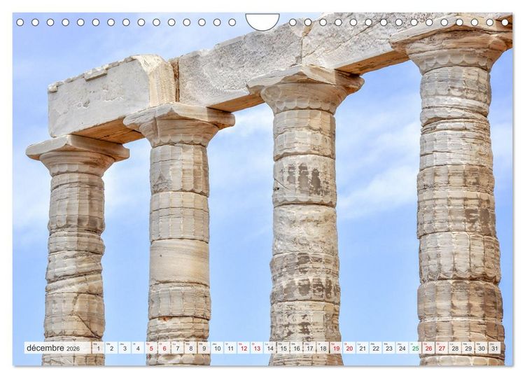 Produktbild: Gr&egrave;ce antique et Architecture (Calendrier mural 2026 DIN A4 vertical), CALVENDO calendrier mensuel