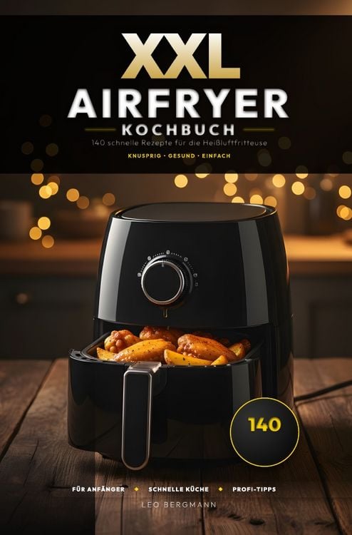 Produktbild: XXL Kochbuch-Reihe / XXL Airfryer Kochbuch: 140 schnelle Rezepte f&uuml;r die Hei&szlig;luftfritteuse