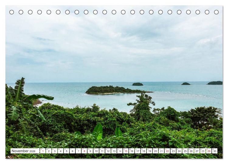 Produktbild: Thailand Koh Chang (Tischkalender 2026 DIN A5 quer), CALVENDO Monatskalender