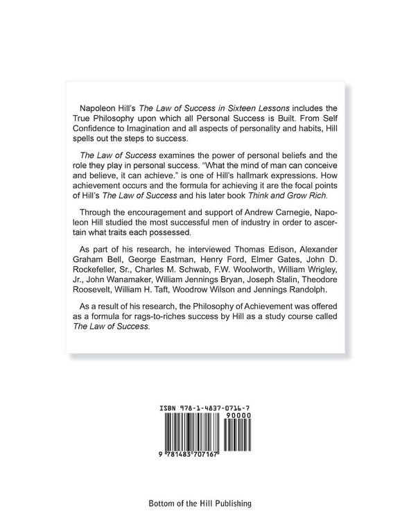 Produktbild: The Law of Success in Sixteen Lessons