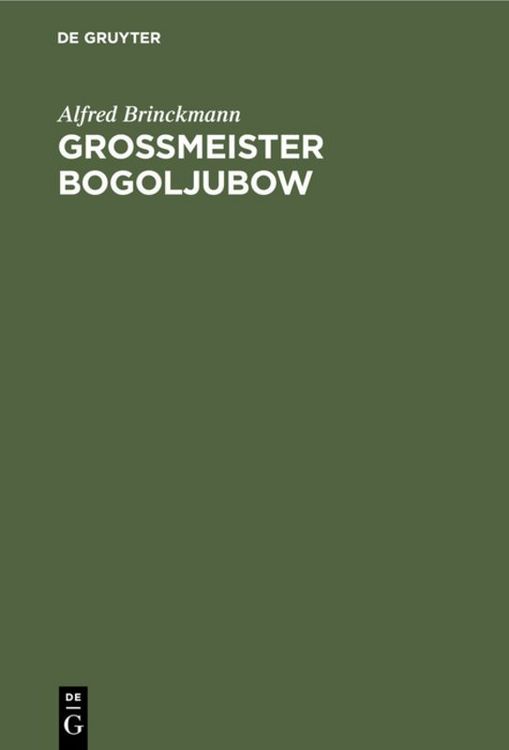 Produktbild: Grossmeister Bogoljubow