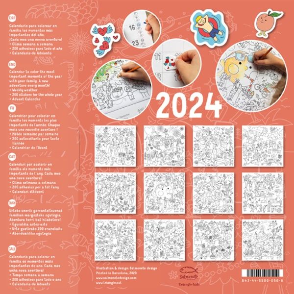 Produktbild: Calendrier a colorier