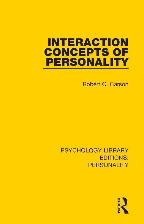Produktbild: Interaction Concepts of Personality