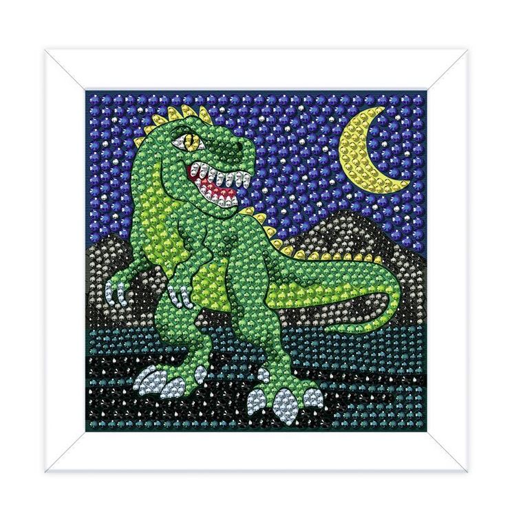 Produktbild: Diamond Painting Picture Frame "T-Rex"