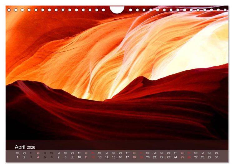 Produktbild: Der Antelope Canyon (Wandkalender 2026 DIN A4 quer), CALVENDO Monatskalender