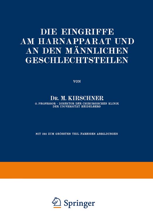 Produktbild: Die Eingriffe am Harnapparat und an den M&auml;nnlichen Geschlechtsteilen