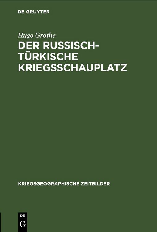 Produktbild: Der russisch-t&uuml;rkische Kriegsschauplatz
