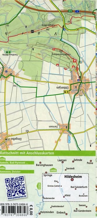 Produktbild: Hildesheim mit Leine und Innerste 1:50 000