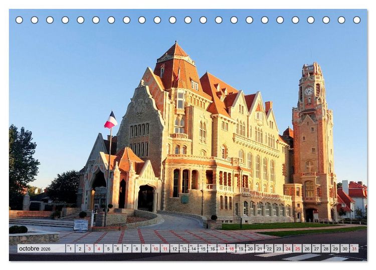 Produktbild: Le Touquet-Paris-Plage - Perle de la c&ocirc;te d'Opale (Calendrier de bureau 2026 DIN A5 vertical), CALVENDO calendrier mensuel