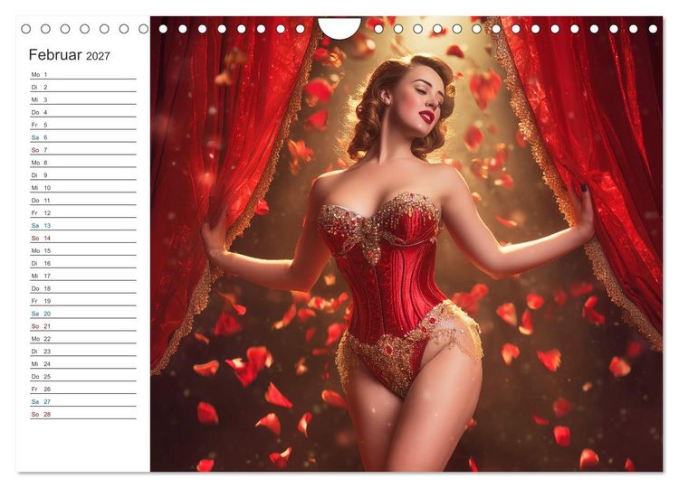 Produktbild: Burlesque Glamour (Wandkalender 2027 DIN A4 quer), CALVENDO Monatskalender