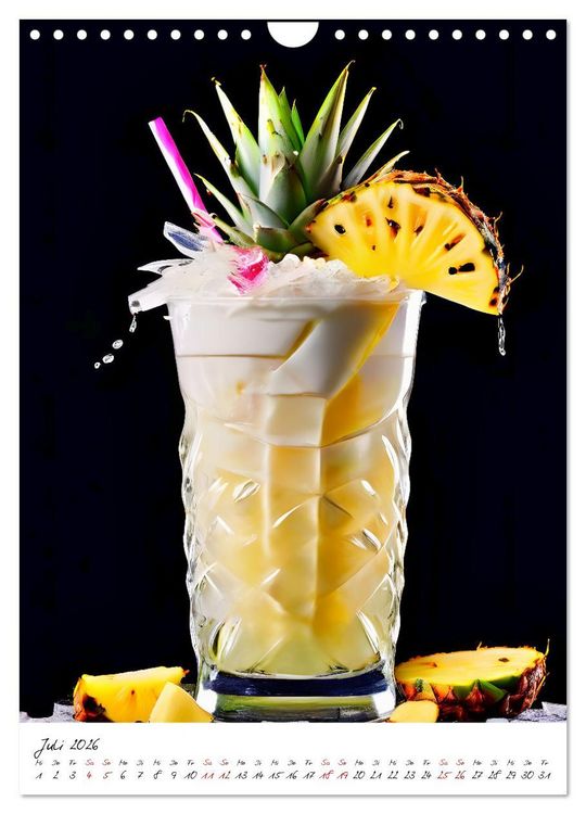 Produktbild: Mixology Meisterwerke (Wandkalender 2026 DIN A4 hoch), CALVENDO Monatskalender