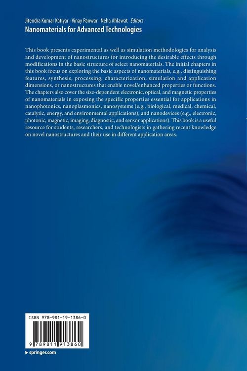 Produktbild: Nanomaterials for Advanced Technologies