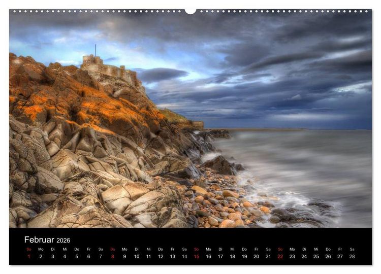 Produktbild: Holy Island - England (Wandkalender 2026 DIN A2 quer), CALVENDO Monatskalender