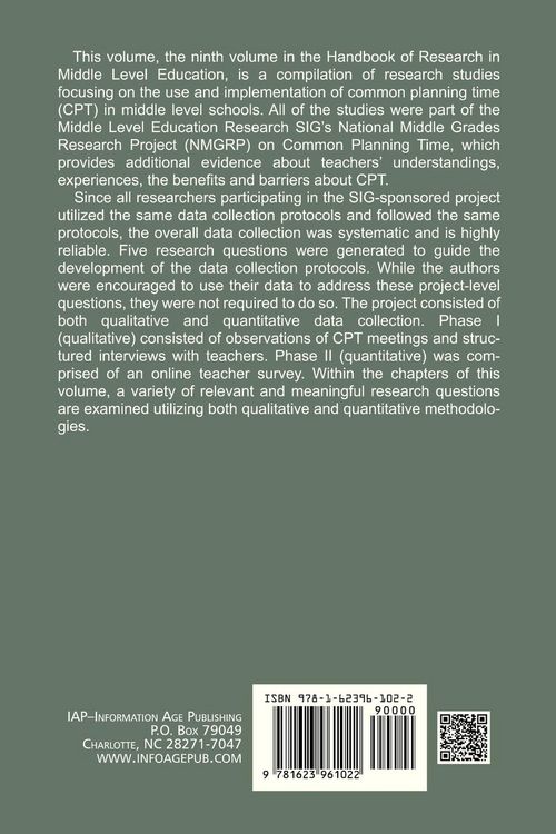 Produktbild: Common Planning Time in Middle Level Schools