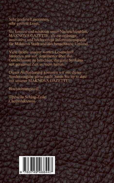 Produktbild: Maknova Gazette -Sonderausgabe-