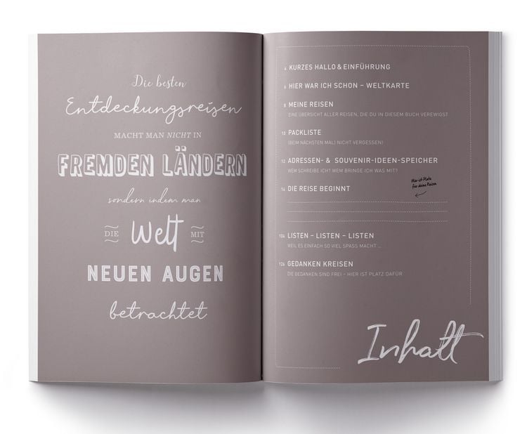 GuideMe Reisetagebuch Travel Memories „Weltenbummler“