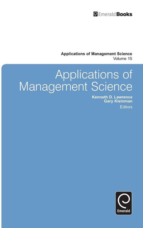 Produktbild: Applications of Management Science
