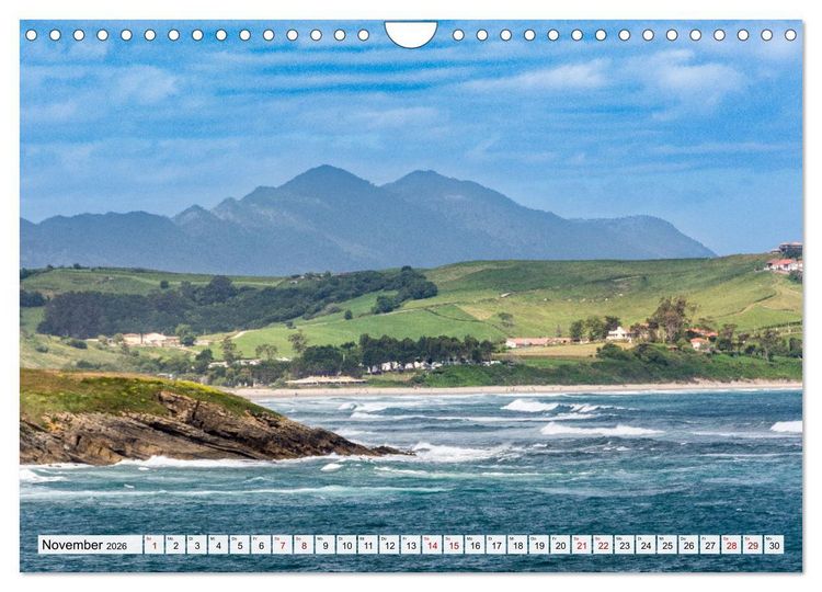 Produktbild: Nordspanien - wo Natur und Kultur verschmelzen (Wandkalender 2026 DIN A4 quer), CALVENDO Monatskalender