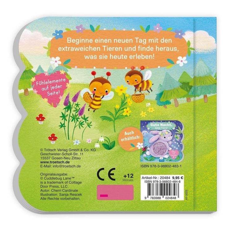 Produktbild: Tr&ouml;tsch F&uuml;hlbuch Guten Morgen, liebe Tiere! F&uuml;hlen und Kuscheln